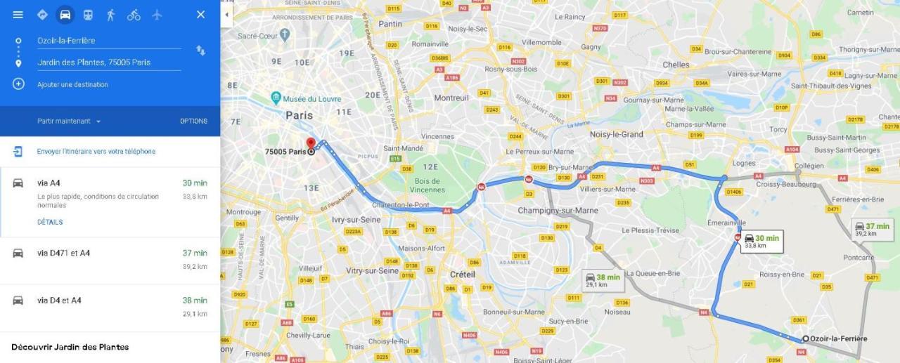 Ferienwohnung Tres Beau Studio Entre Paris Et Disneland A 30 Minutes Ozoir-la-Ferrière Exterior foto